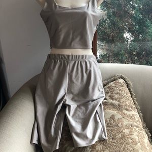 Two piece biker short set